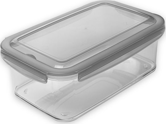 Hega Hogar Plastic Lunch Box Gray 1900ml
