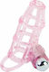 Baile Sweet Cage Sleeve Cock Ring Προέκταση Πέους με Δόνηση Ροζ 11cm