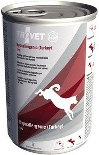 Trovet Hypoallergenic TPD Υγρή Τροφή Σκύλων σε Κονσέρβα Διαίτης με Γαλοπούλα χωρίς Σιτηρά & Γλουτένη 400gr