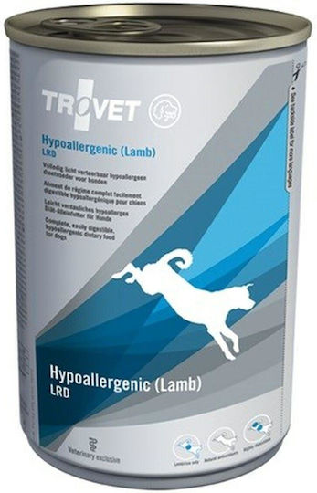 Trovet Hypoallergenic LRD Hrană Umedă pentru Câini în Conservă Dietetică cu Miel fără Gluten 400gr