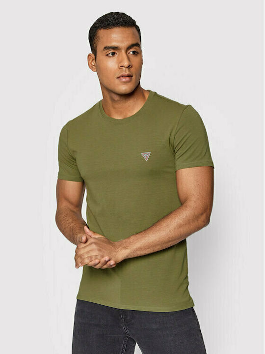 Guess Men's Short Sleeve T-shirt Khaki