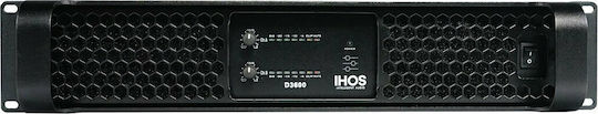 Ihos D-3600 Τελικός Ενισχυτής PA 2 Καναλιών 3600W/4Ω 1800W/8Ω με Σύστημα Ψύξης L005746