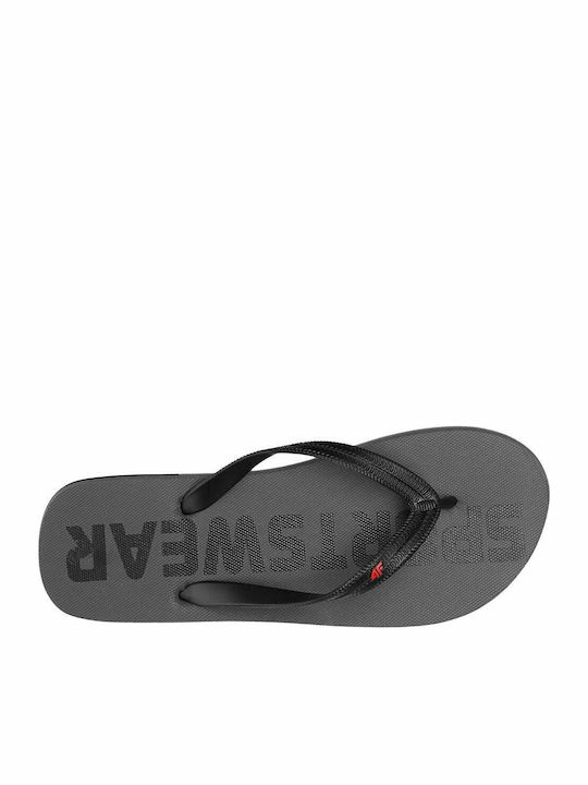 4F Ανδρικά Flip Flops Γκρι