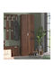 Holz Schuhschrank Neo mit 6 Regalen Dark Sonoma L60xW33xH191.5cm