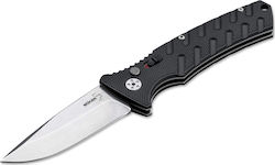 Boker Strike Droppoint Pocket Knife Droppoint Black with Case