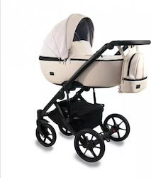 Bexa Air 3 in 1 Verstellbar 3 in 1 Baby Kinderwagen Geeignet für Neugeborene Beige