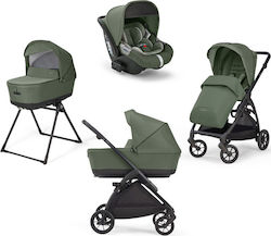 Inglesina Electa Quattro Darwin Adjustable 3 in 1 Baby Stroller Suitable for Newborn Tribeca Green 8.7kg