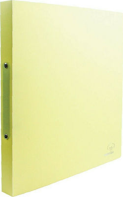 Typotrust Clipboard with 2 Rings for Paper A4 Yellow 1pcs