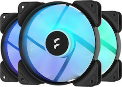 Fractal Design Aspect 12 RGB Black Frame Case Fan 120mm με Σύνδεση 3-Pin 3τμχ