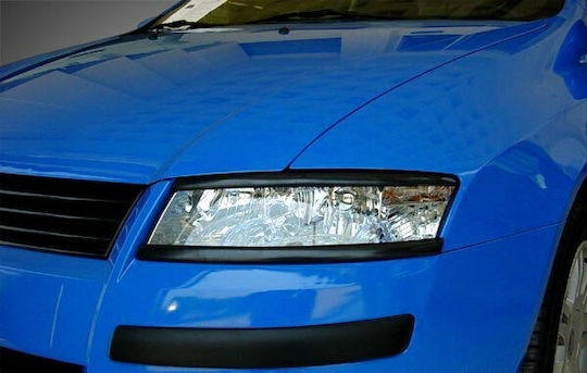 Motordrome Car Headlight Eyelashes for Fiat Stil ABS Kunststoff 2 Stück