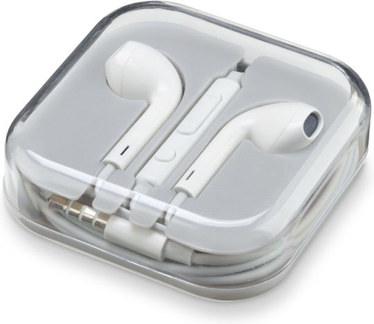 Cellular Line Tech Away Handsfree cu două căști cu mufă 3.5mm Alb