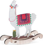 Christening Favor with Decorative Item Κουνιστό Llama made of Wood