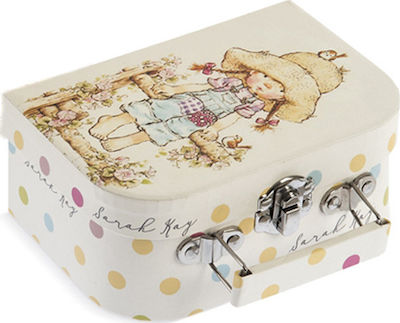 Christening Favor in Small Suitcase Sarah Key 7pcs