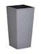 Click PL Planter Plastic Gray 19x19x36cm.