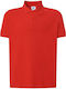 JHK PORA-210 Men's Short Sleeve Promotional Blouse Red