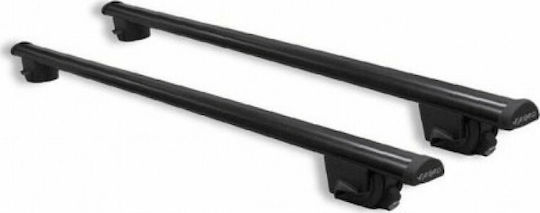 Farad Farad Autodachträger Aluminium SM 057 für Jeep Cherokee 2008+ mit Dachträgerfüßen und Schloss Schwarze