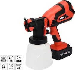 Yato YT-82765 Ηλεκτρικό Πιστόλι Βαφής 18V 1x4Ah 1lt