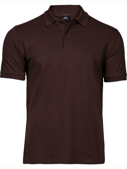 Tee Jays Luxury 1405 Men's Short Sleeve Promotional Blouse Chocolate