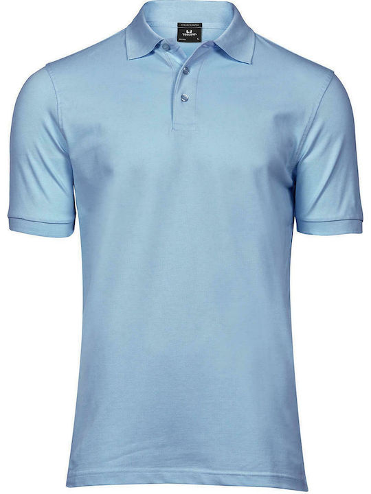 Tee Jays Luxury Men's Short Sleeve Promotional Blouse Light Blue