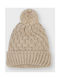 Mayoral Kids Beanie Knitted Beige