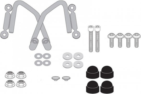 Givi A1176A Motorcycle Windshield & Windscreen Installation Kit for Honda CBF 500 2019-2020 A1176A