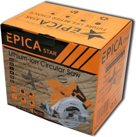 Epica Star EP-10848 Δισκοπρίονο 21V Solo με Σύστημα Αναρρόφησης