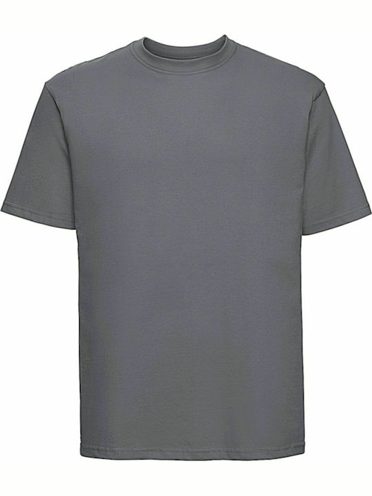 Russell Europe Ανδρικό Διαφημιστικό T-shirt Κοντομάνικο Convoy Grey