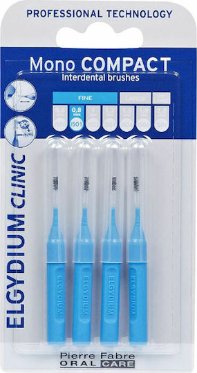 Elgydium Clinic Mono Compact Interdental Brushes 0.4mm Blue 4pcs