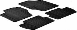 Gledring Set Front and Back 4pcs for Citroen C4 2005-2010 Black