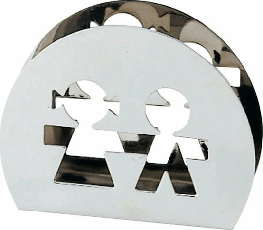 Alessi Girotondo Serviettenhalter Silber 11x11x8.5cm AKK51 Alessi Girotondo Serviettenhalter Silber 11x11x8.5cm AKK51