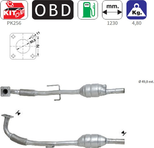 Americat Καταλύτης για Seat / VW Lupo 1999-2004 / Polo 1999-2002 / Arosa