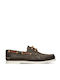 Chicago 820 Men's Leather Boat Shoes Tabac Brown