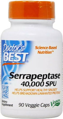 Doctor's Best High Potency Serrapeptase 90 capsule veget