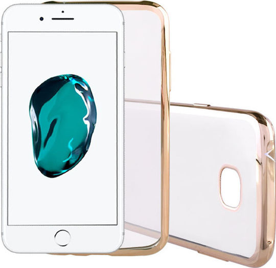 Volte-Tel Faceplate Electroplating Back Cover Πλαστικό Χρυσό (iPhone 8/7)