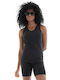 Only Women's Athletic Blouse Sleeveless Black