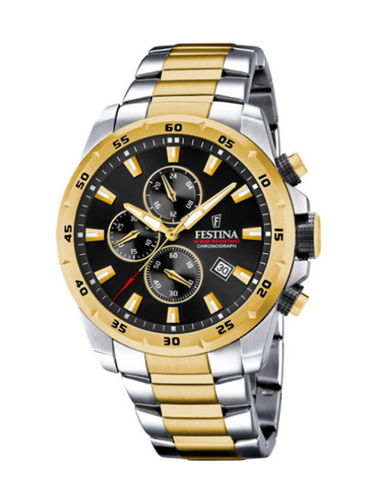Festina Ανδρικό Ρολόι 44mm Χρονογράφος Μπαταρία...