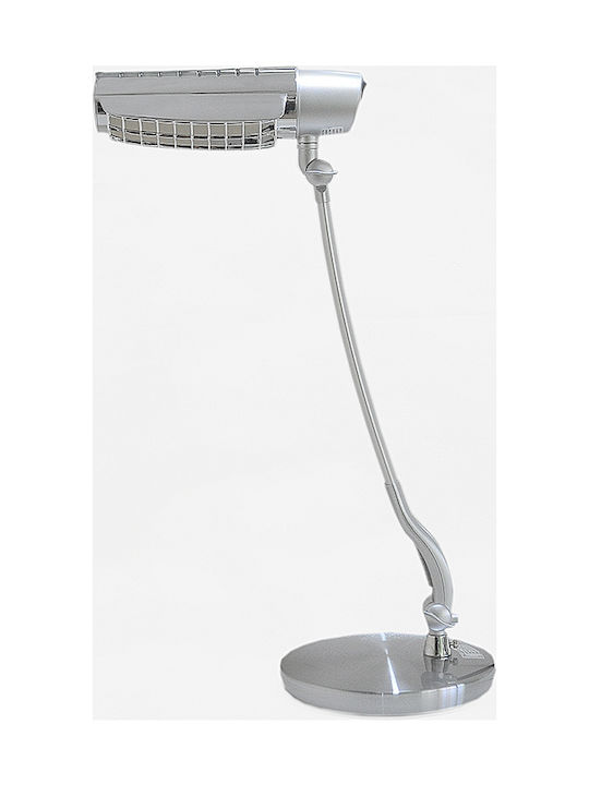 Sun Light Bürobeleuchtung mit klappbarem Arm für E27 Lampen in Silber Farbe