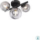 Globo Lighting Riha Ceiling Mount Light 28cm Black with Socket G9
