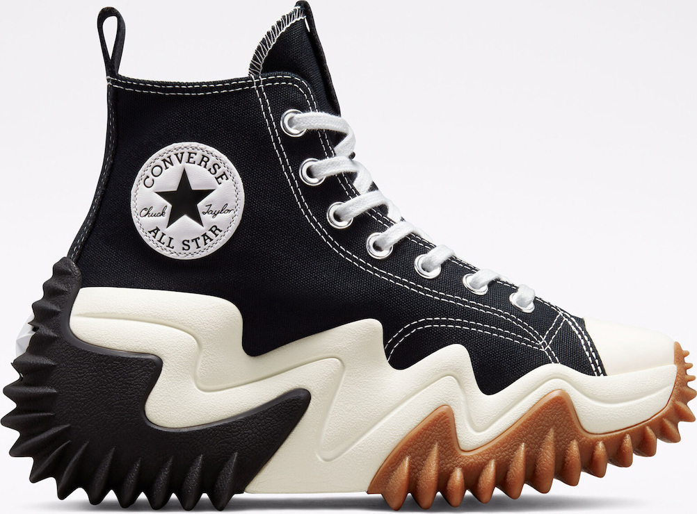 Converse Run Star Motion CX Platform Botine Negre Albe Gum Honey