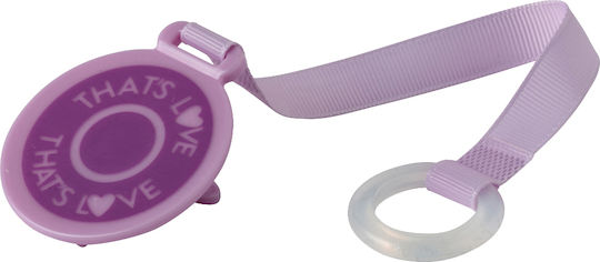 That's Love Fabric Purple Pacifier Ribbon