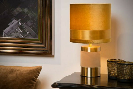 Lucide Lightning Frizzle Метална Настолна лампа за Цокъл E14 с Жълт Абажур и Основа Lucide Lightning Frizzle Метална Настолна лампа за Цокъл E14 с Жълт Абажур и Основа