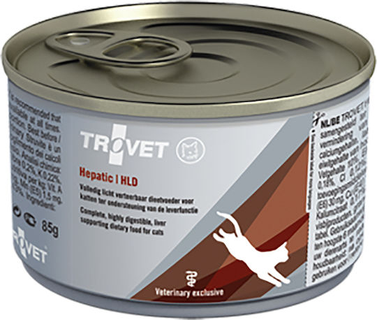 Trovet Hepatic Wet Food for Adult Cats in Cans with Lamb, Chicken, Rice and Fish Grain-Free & Gluten-Free 100gr