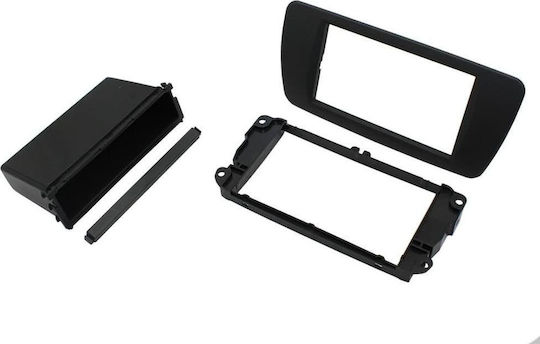Πρόσοψη 2 Din Πρόσοψη R/CD-Οθόνης Seat 2008-2014 Tuam Grey για Seat Ibiza 2008-2014