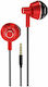 XO EP34 Earbuds Handsfree με Βύσμα 3.5mm Κόκκινο