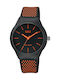 Q&Q Herrenuhr 40mm Batterie mit Kautschukarmband