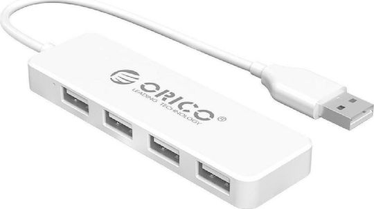 Orico Fl01 USB 2.0 4 Port Hub with USB-A Connection White