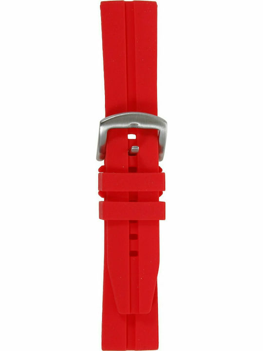 Tzevelion S02 LRS02JV-8-28 Rubber Strap Red 28mm
