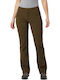 Women's Fabric Trousers Loose Fit Khaki