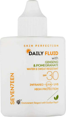 Seventeen Daily Fluid Waterproof Sunscreen Lotion Face SPF30 35ml