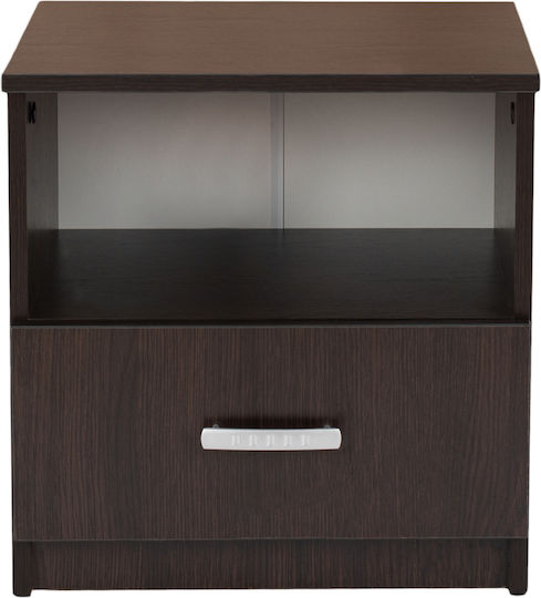 Κομοδίνο Adler Ξύλινο Wenge 45x40x48cm